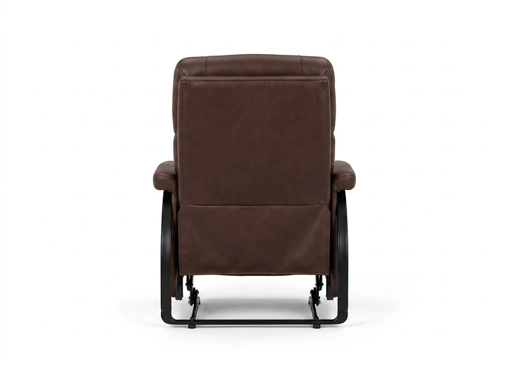 Style – 645 | Contemporary Manual Push Back Recliner in Earth Brown Fabric
