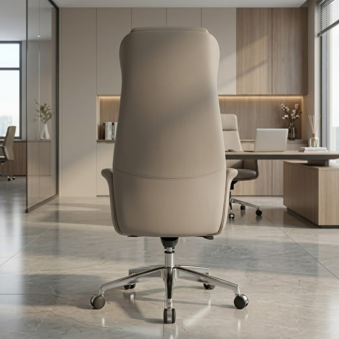 Taupe Monarch High-Back Executive Chair