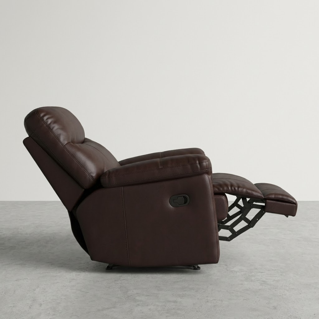 Ohio | Premium Manual Recliner in Espresso Leatherette
