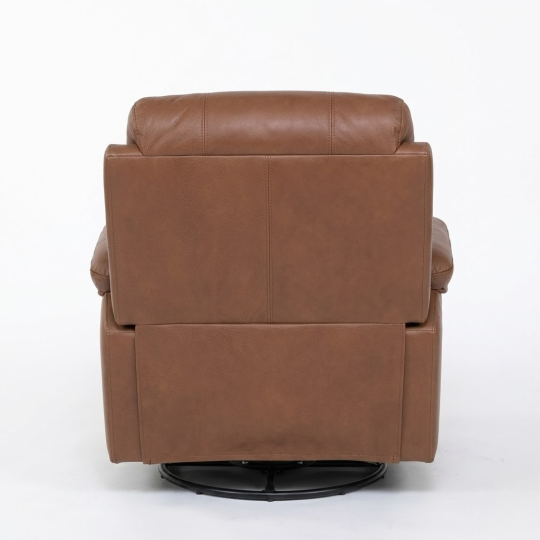Recliners India Style – Aversa Manual Recliner | Premium Brown PVC Leatherette
