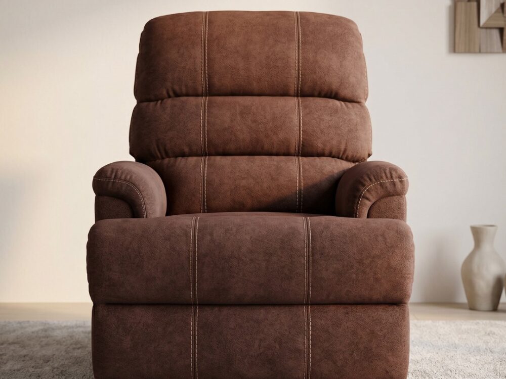 Comfy | Premium Manual Recliner in Deep Mocha Leatherette