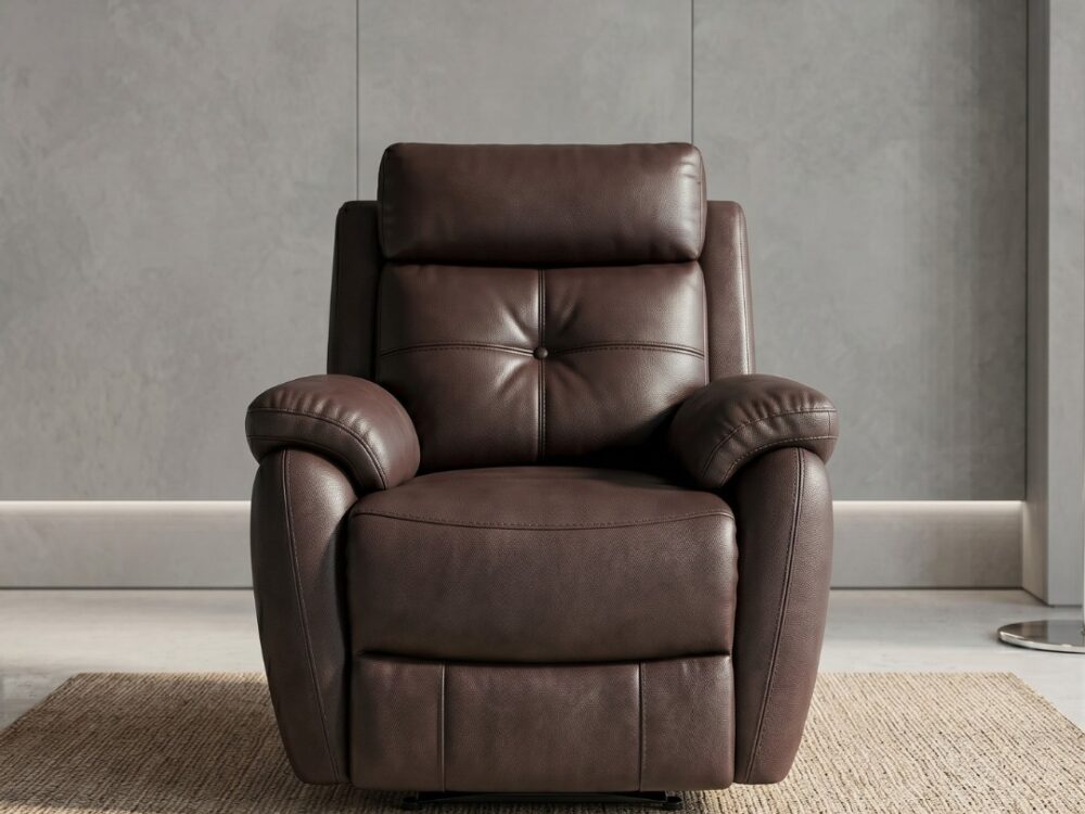 Ohio | Premium Manual Recliner in Espresso Leatherette