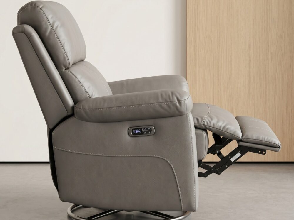 Premium Power Recliner in Sophisticated Slate Grey