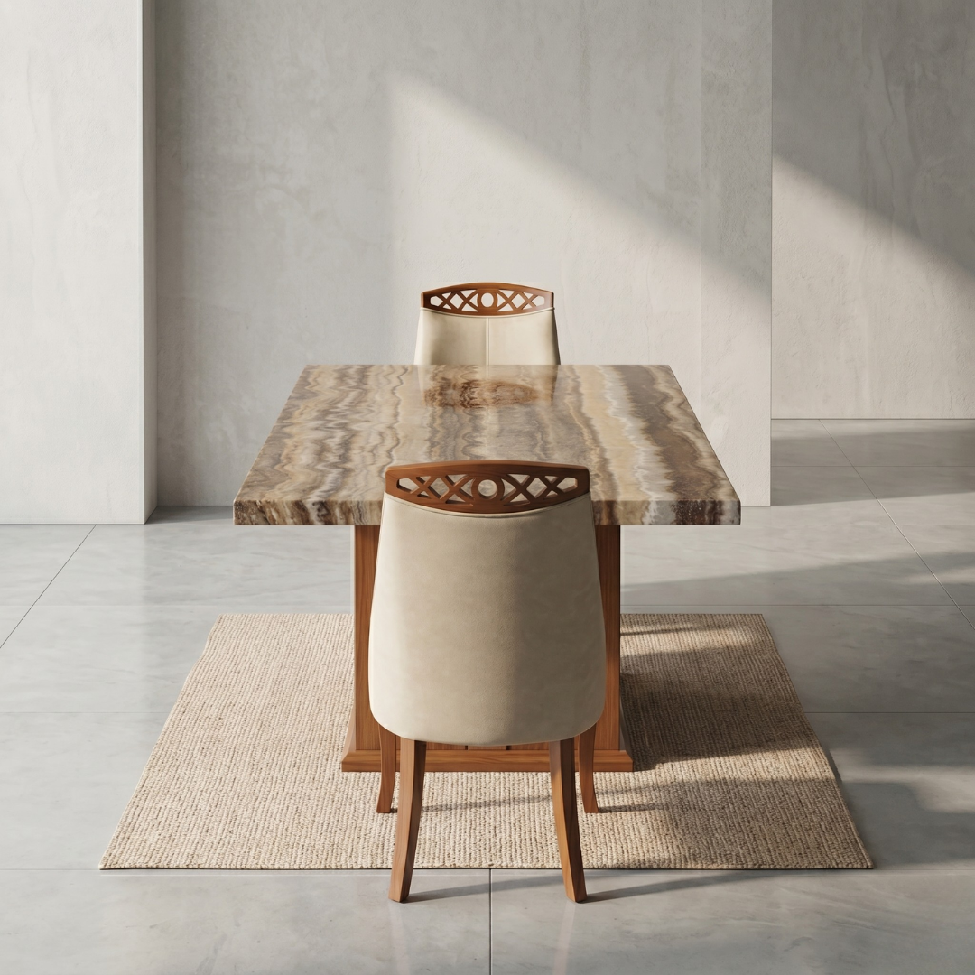 Terra Onyx 6-Seater Dining Table & Chair Set
