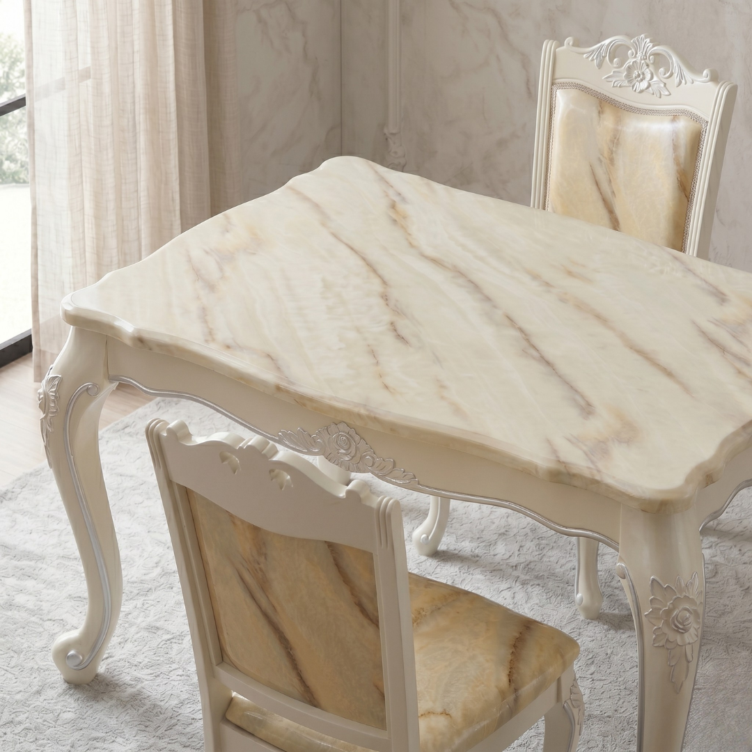 Versailles French Baroque 6 Seater Dining Table & Chair Set