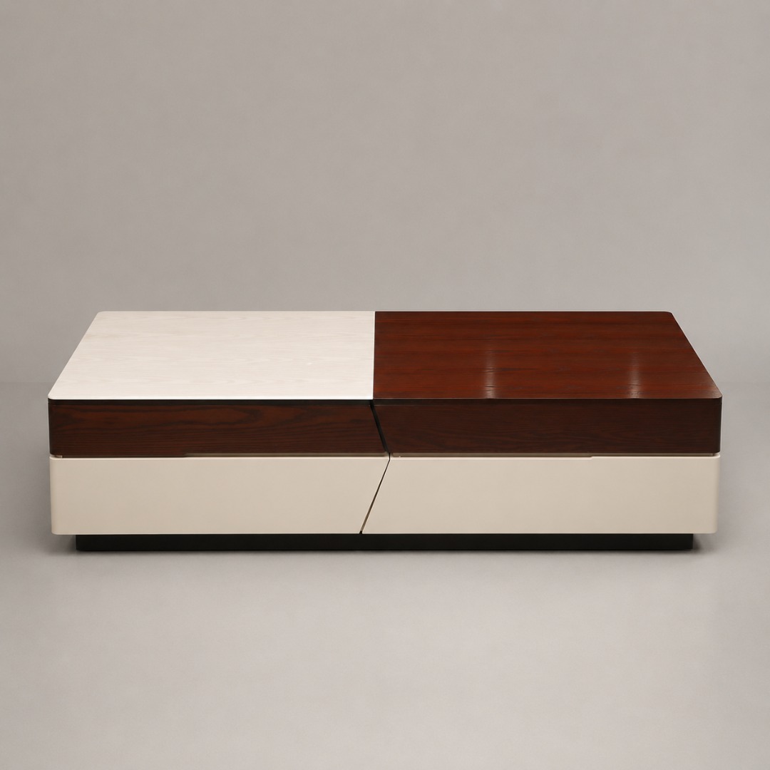 Novara Dual-Tone Lift-Top Storage Coffee Table